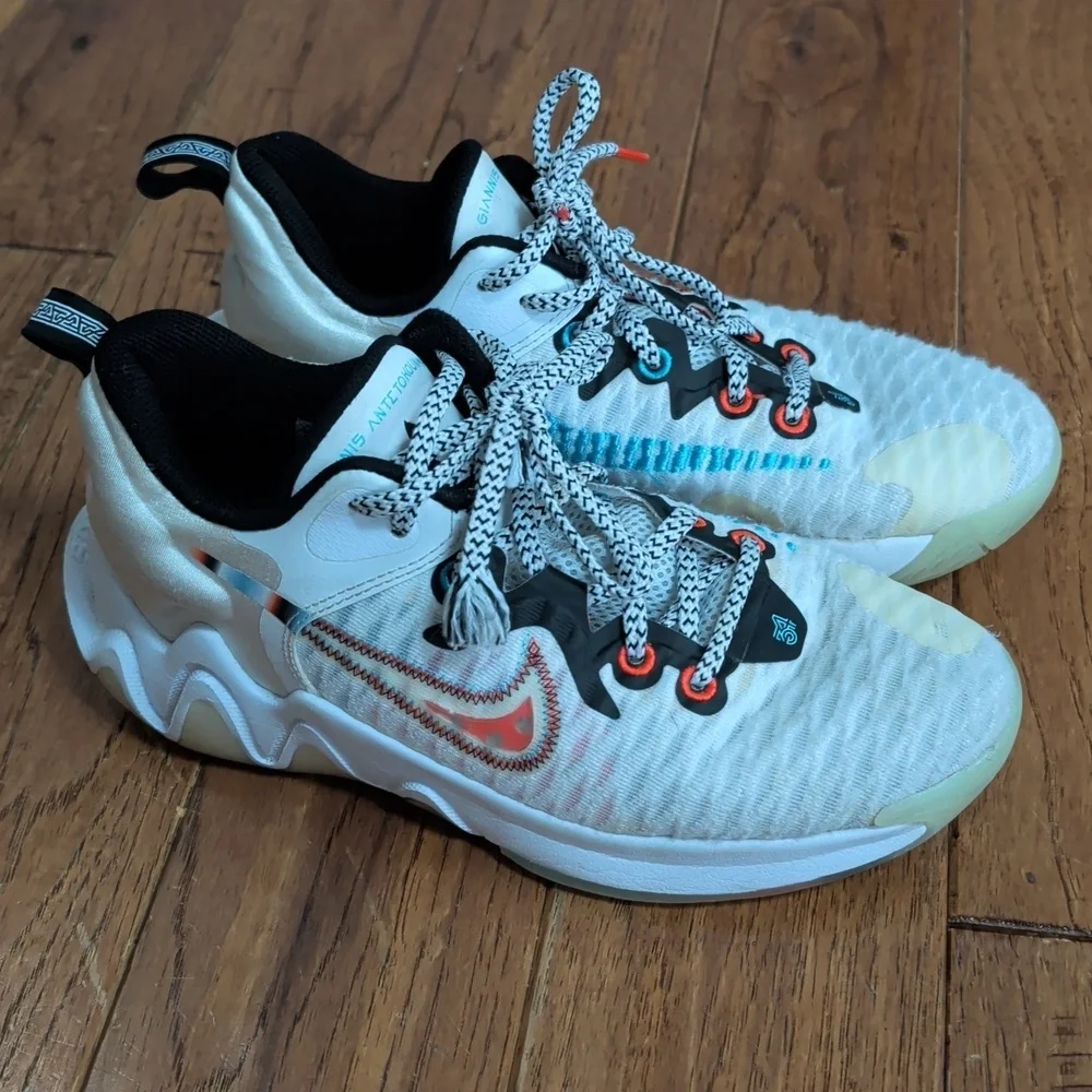 Nike Giannis Immortality Force Field Kids White, Pink  Black Sneakers
